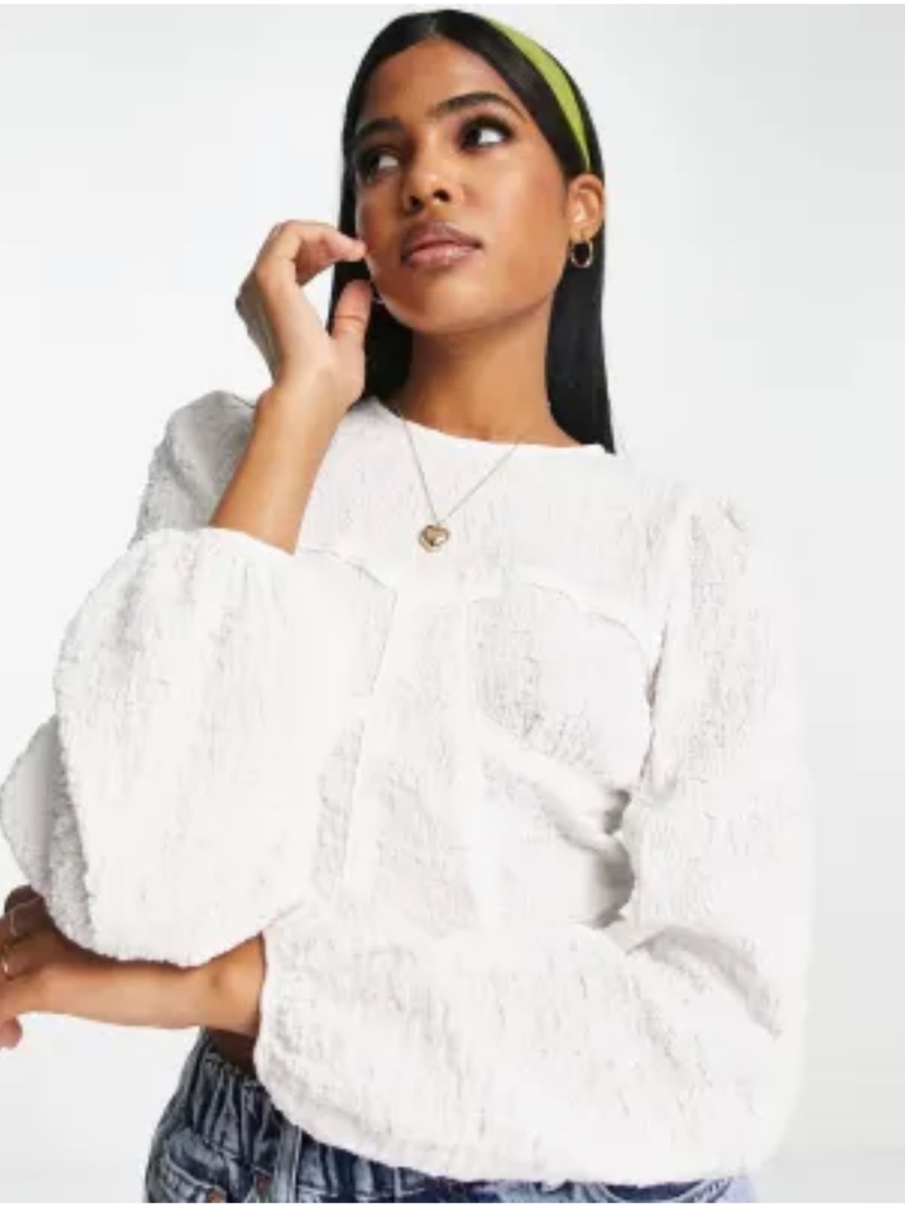 Urban Revivo Cropped Corset Detail Top